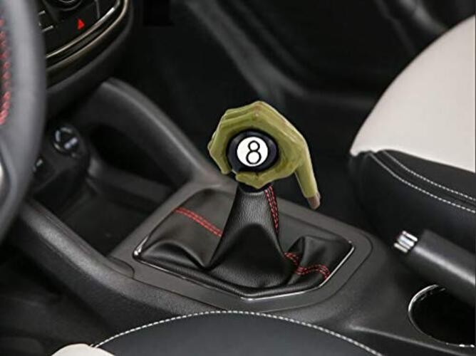 MT Gear Shifter Handle, Car Shift Stick Knob Devil Hand Griping Black Green