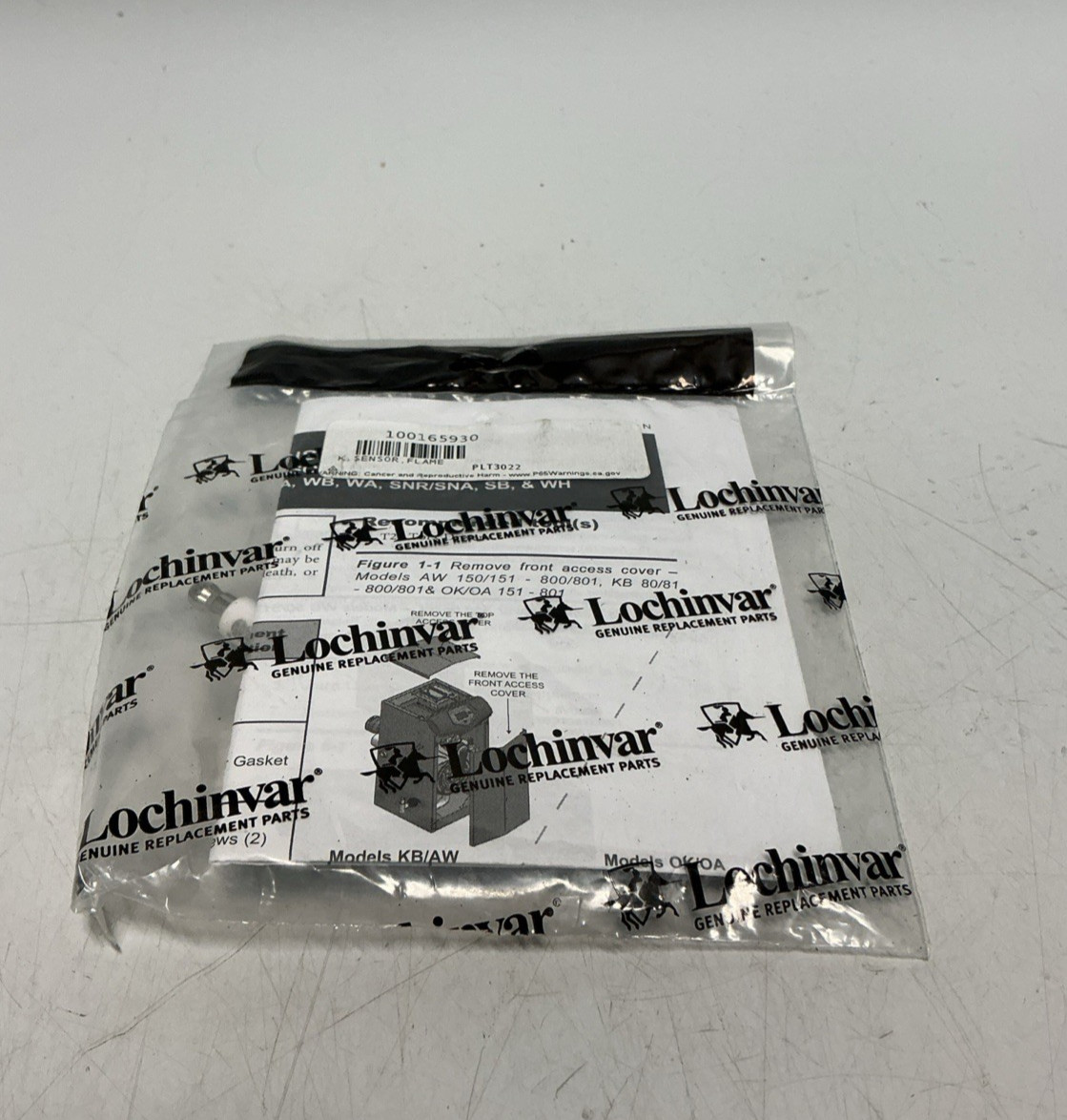 NEW, LOCHINVAR, 100165930, FLAME SENSOR, PLT3022. (23J-4)