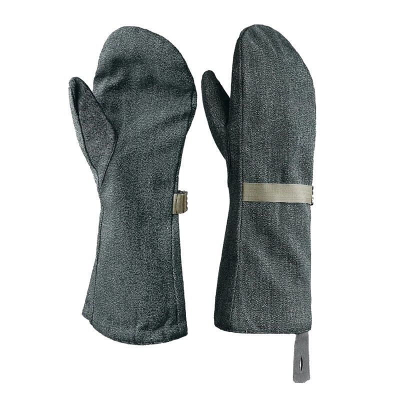 New Swiss Army winter denim cotton lined mittens gloves military flannel lining