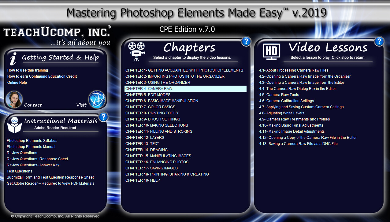 New Learn ADOBE PHOTOSHOP ELEMENTS 2019 Training Tutorial DVD and Digital Course