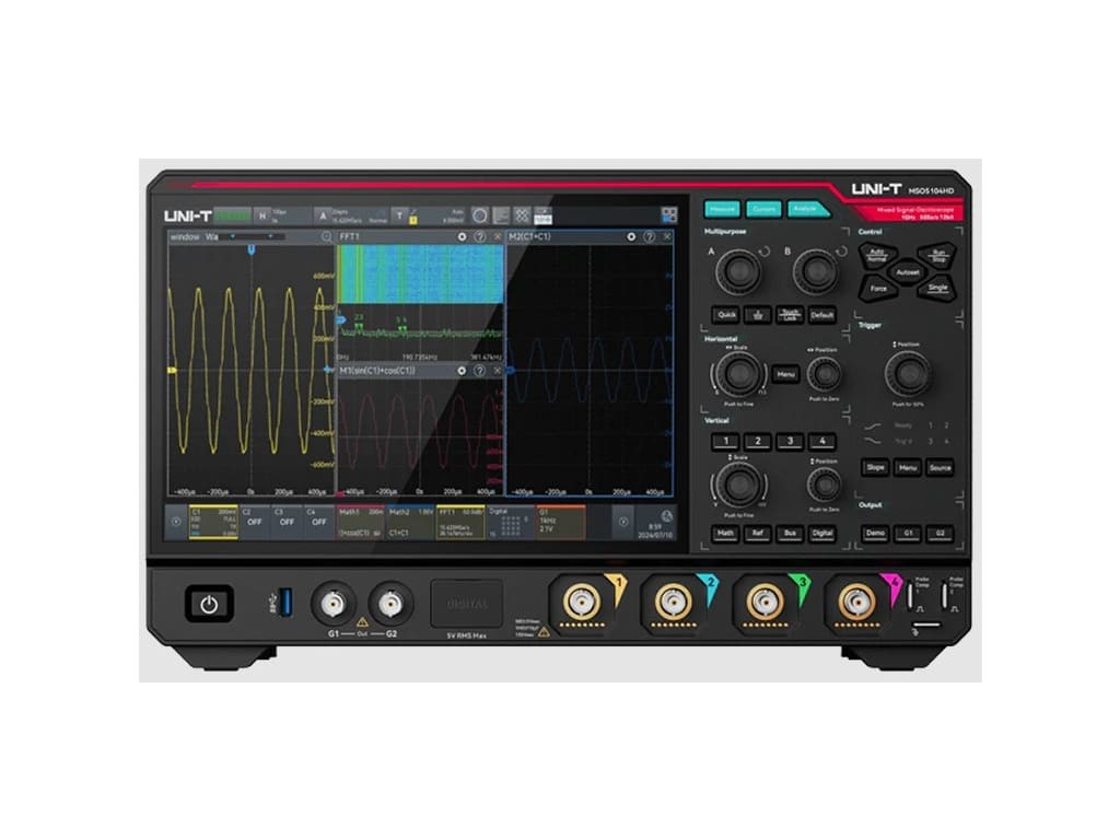UNI-T MSO5054HD - Mixed Signal Oscilloscope (4 Analog Channels / 500 MHz)