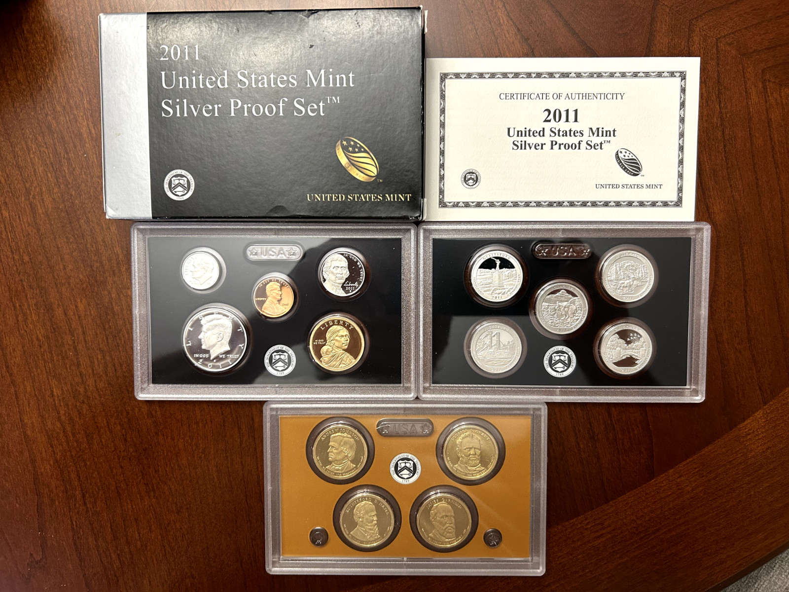 2011 Silver Proof Set w/ OGP and COA - 14 Coins