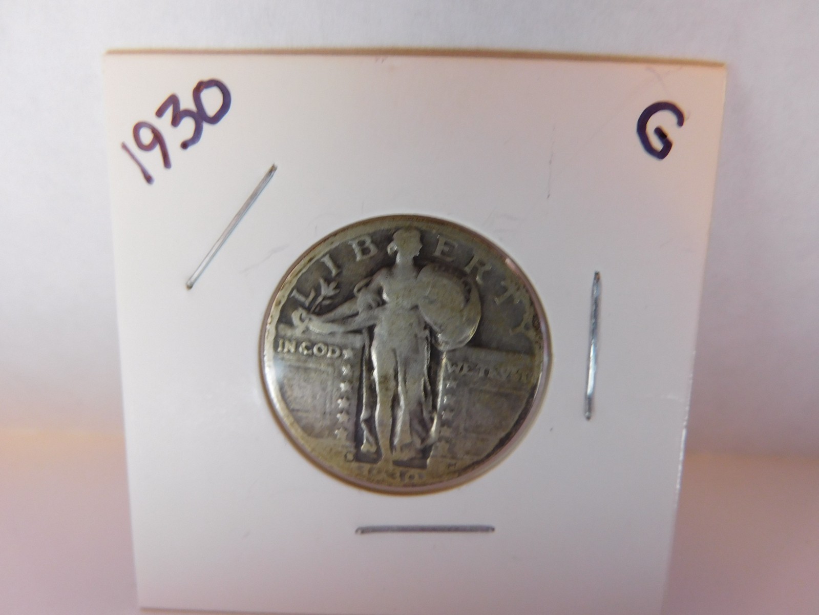 1930 25c Standing Liberty Silver Quarter -