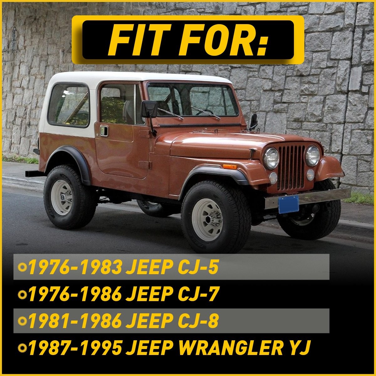 NEW Tan Interior Door Pull Strap Inside Handle Set Pair FOR 87-95 YJ WRANGLER