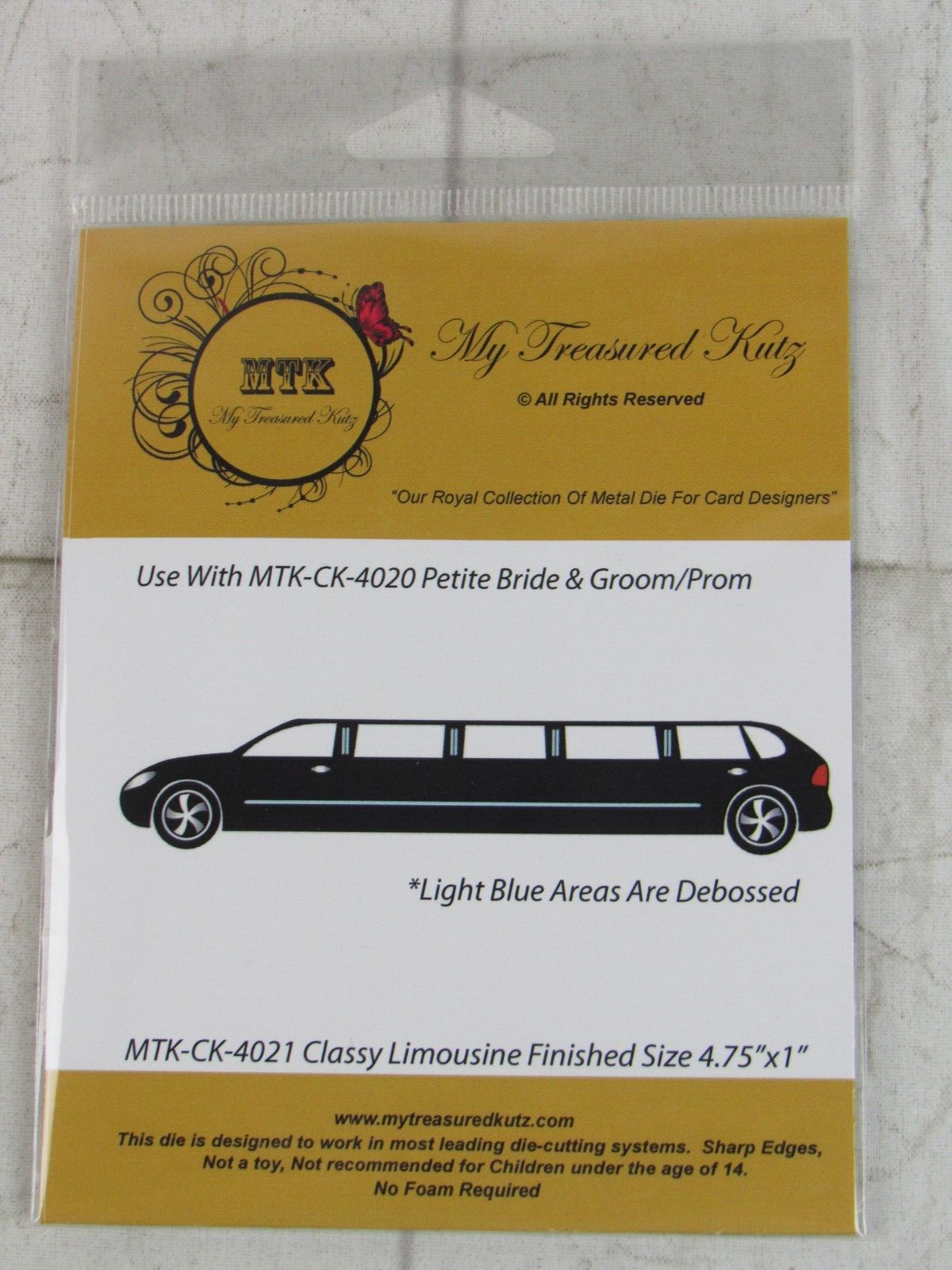 My Treasured Kutz, Metal Die, Classy Limousine, MTK-CK-4021