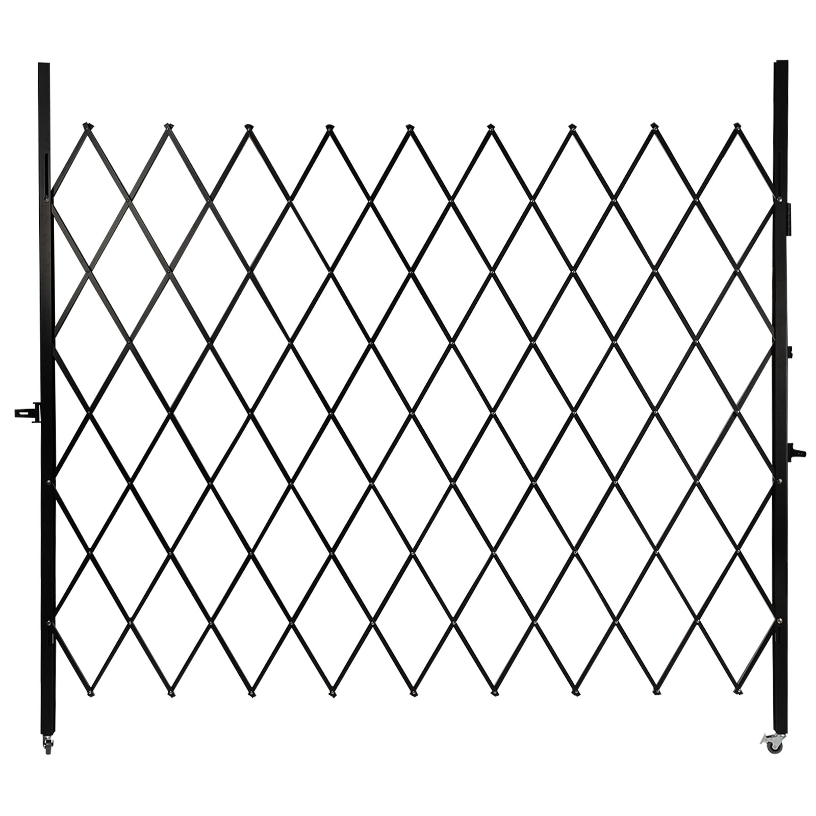 Folding Security Gate 7.22ft x 7.5ft Wall Mount Single Folding Door Scissor Gate