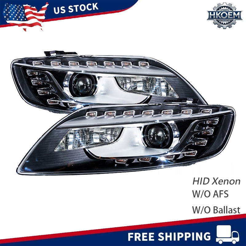 2X HID Xenon Headlight Head Light Lamp for Audi Q7 2011 2012 2013 2014 2015