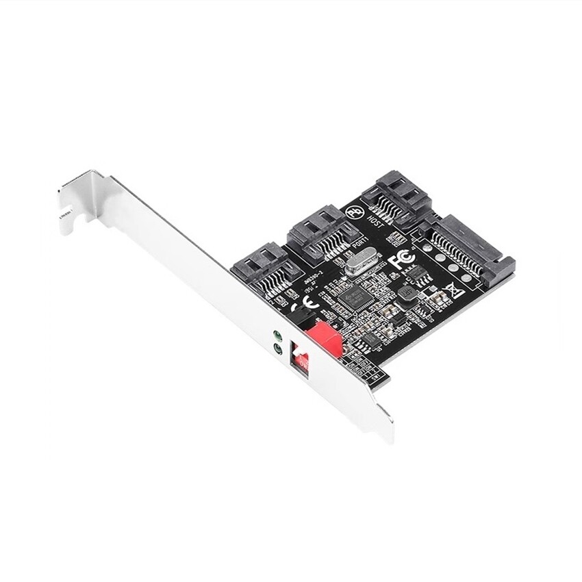 Dual Channel Hard Disk Accelerator Card 2-Port SATA 2.0 HW RAID With PCI Bracket