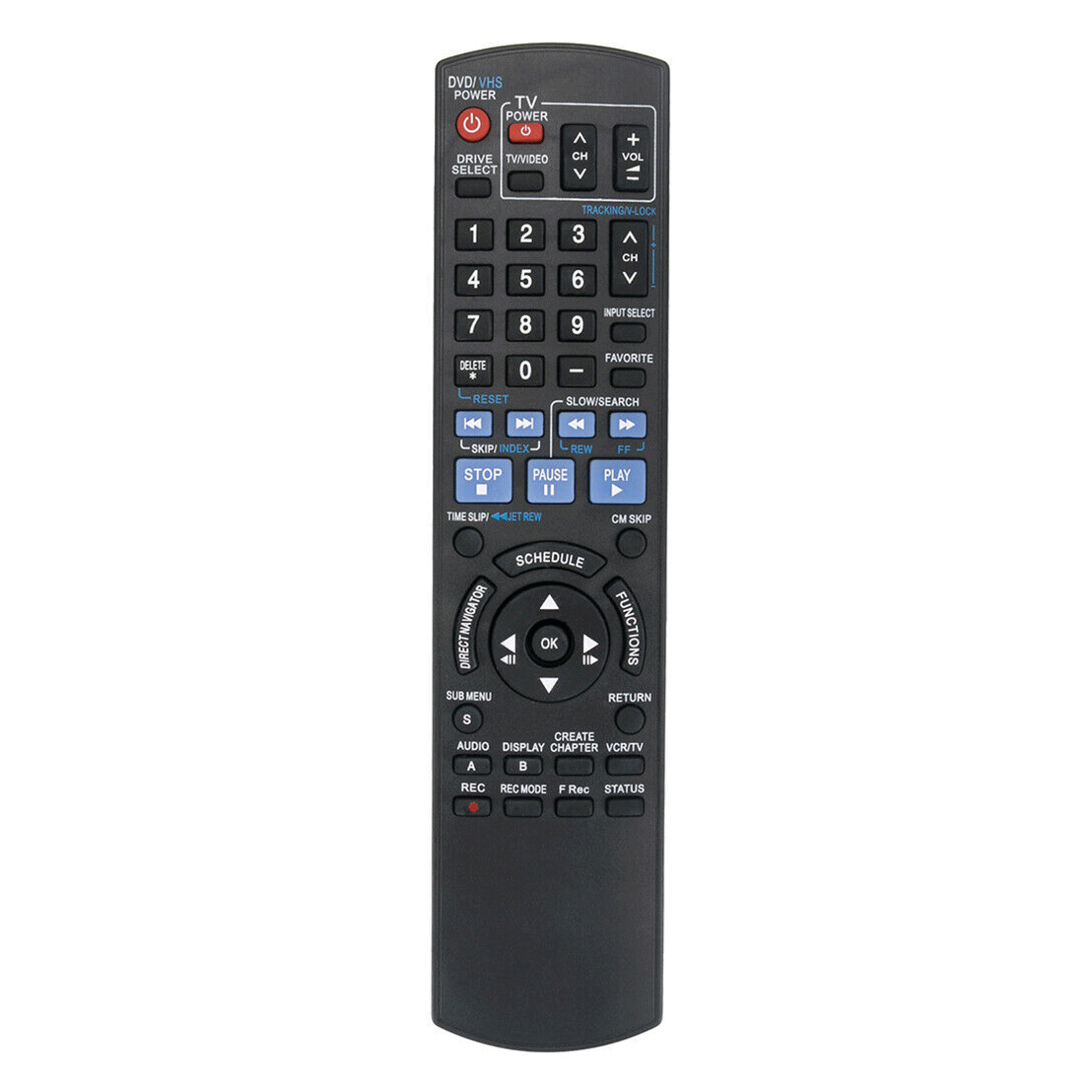 N2QAYB000197 Replace Remote Control for Panasonic DVD Player DMR-EZ37V DMREZ485D
