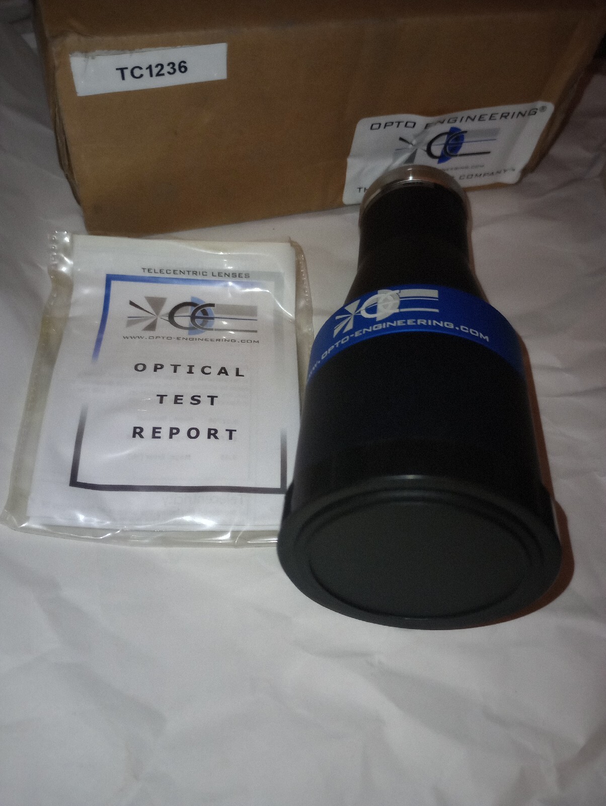 NEW GENUINE OPTO ENGINEERING TC1236 MACHINE VISION BI TELECENTRIC LENS 0.177X