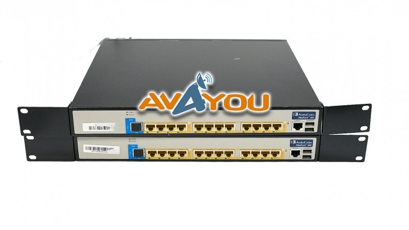 Lot of (2) AudioCodes Mediant 800B SBC-12LAN/ESBC VoIP Telephone Gateway