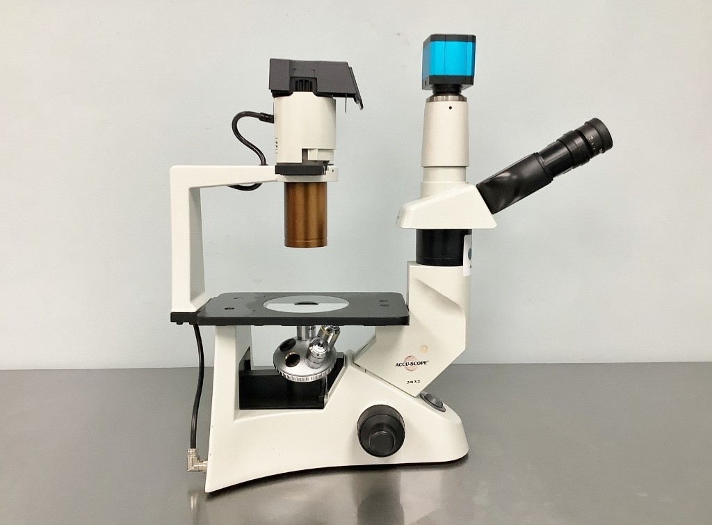 Accu-Scope Inverted Microscope - Tested with Warranty SEE VIDEO
