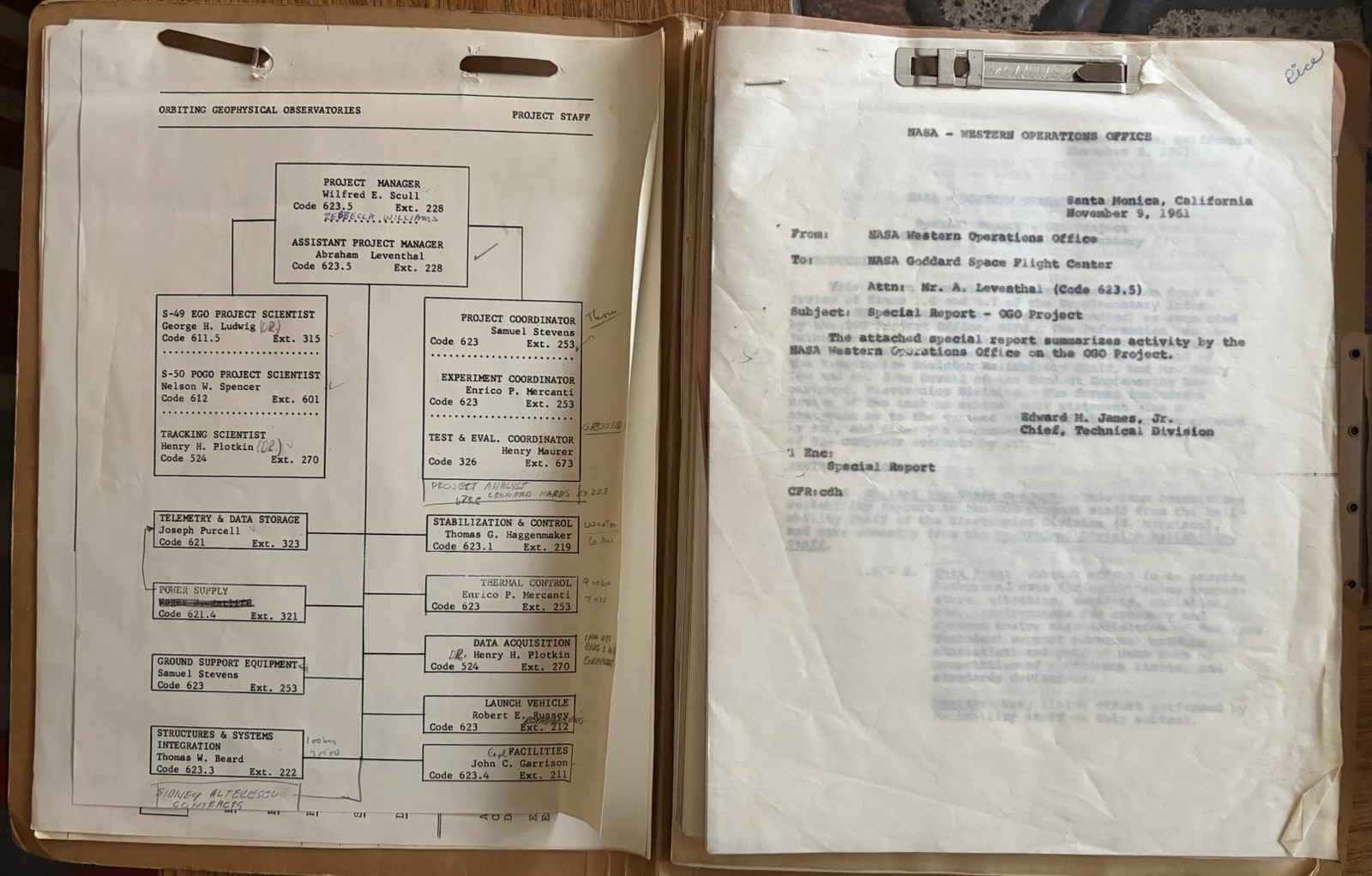 NASA 1961-Special Report-OGO Project-Santa Monica-Orbiting Geophysical Observato