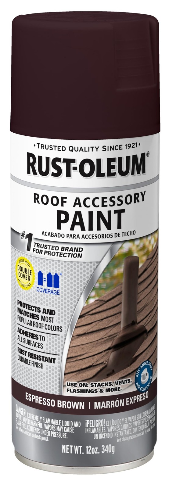 Rust Oleum 12oz Espresso Shake Spray Paint for Exterior Roof Accessories