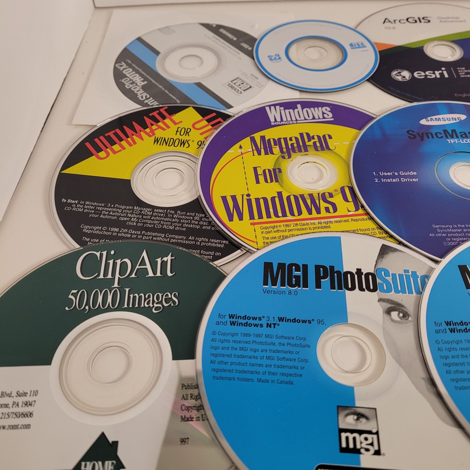 PC Software and Installation Media Lot Microsoft Windows, Family Tree 37 Discs