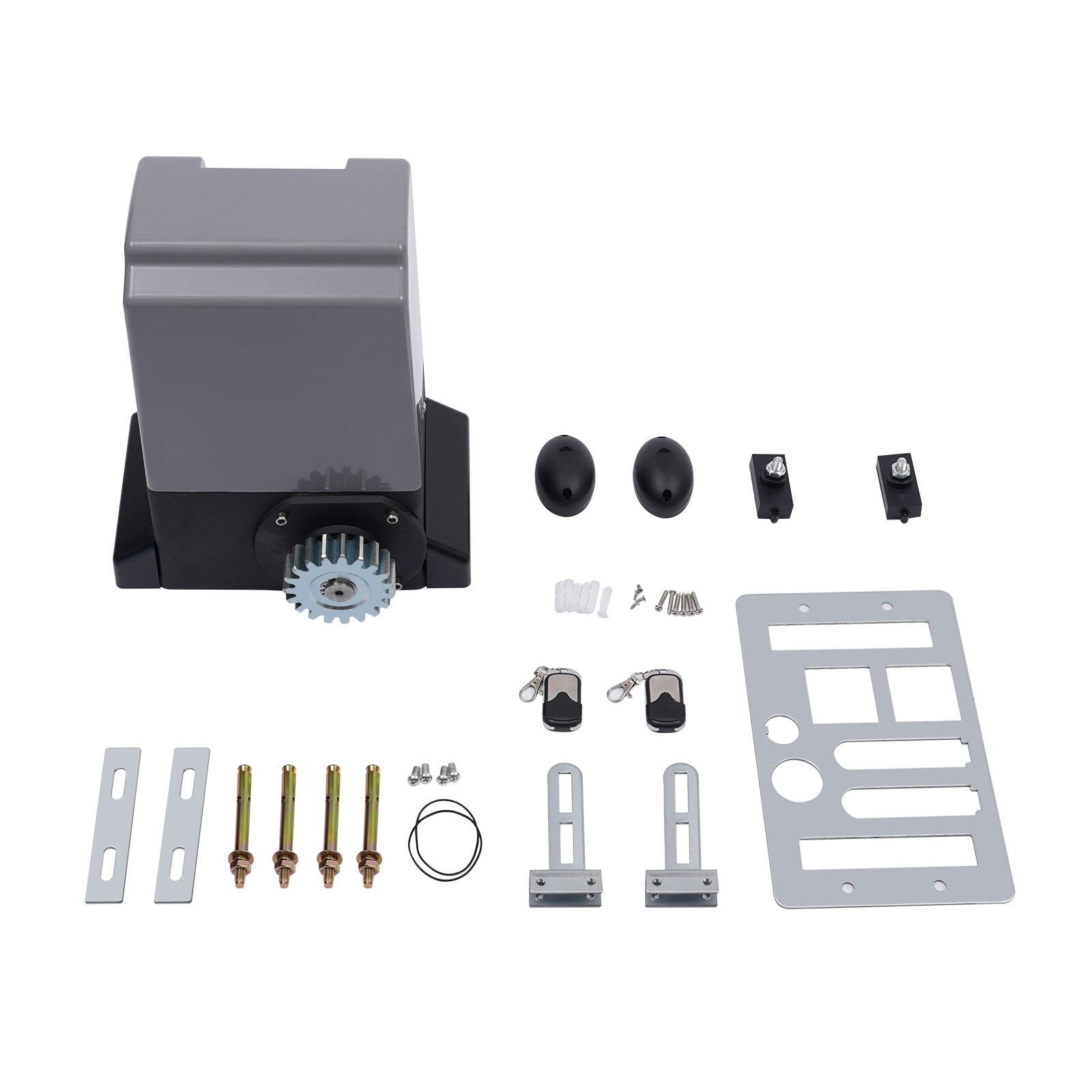 4400lbs Electric Sliding Gate Opener Garage Door AC Motor w/ 2 Remotes 6m Rack !