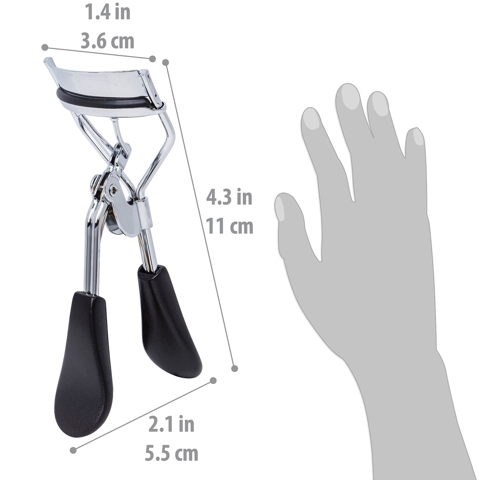 SHANY Luxe Lashes Eyelash Curler with Two Refill Pads