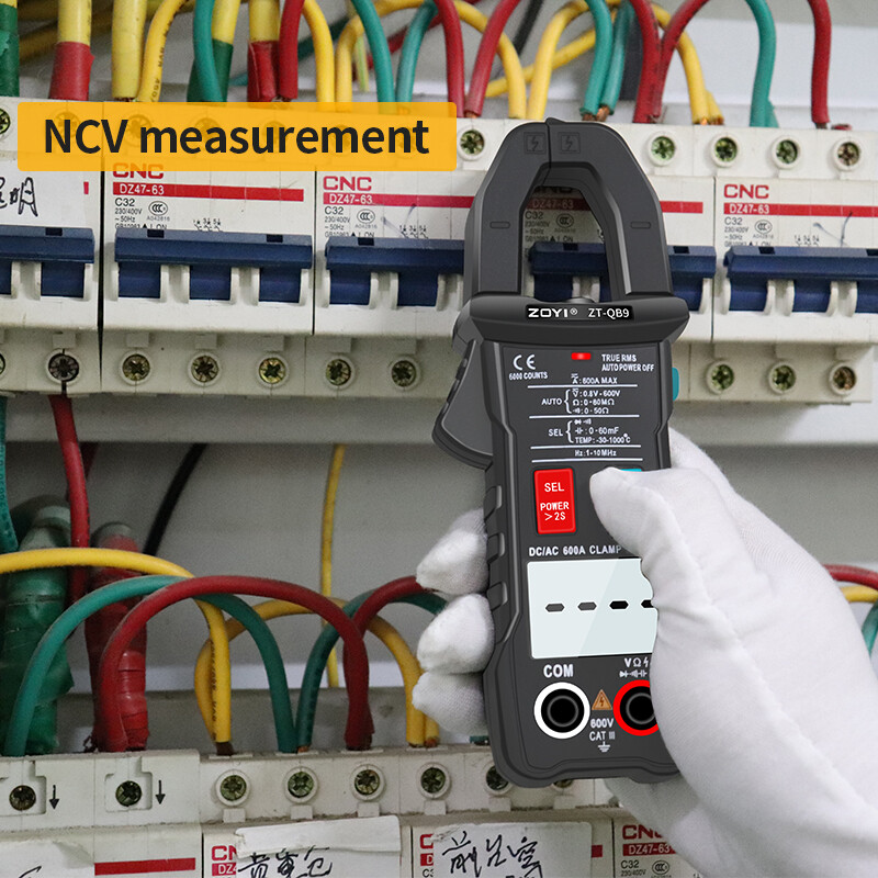 Digital Clamp Meter DC/AC Current 6000 Counts Multimeter Ammeter Voltage Tester