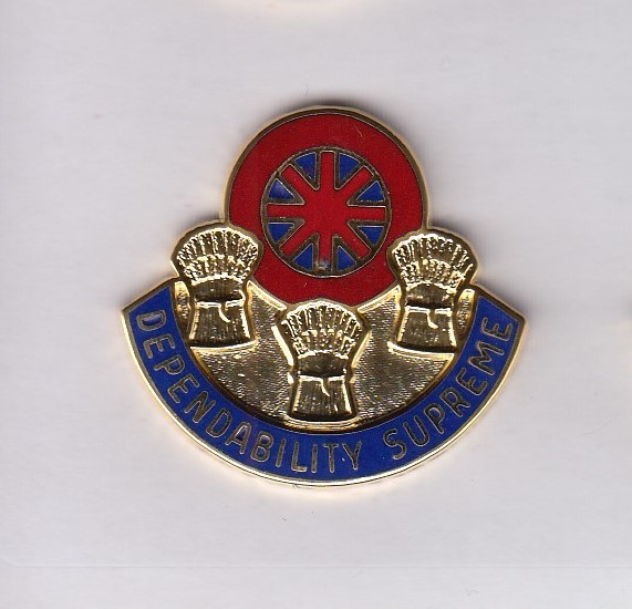 US Army 462nd Transportation Battalion crest DUI badge G-23