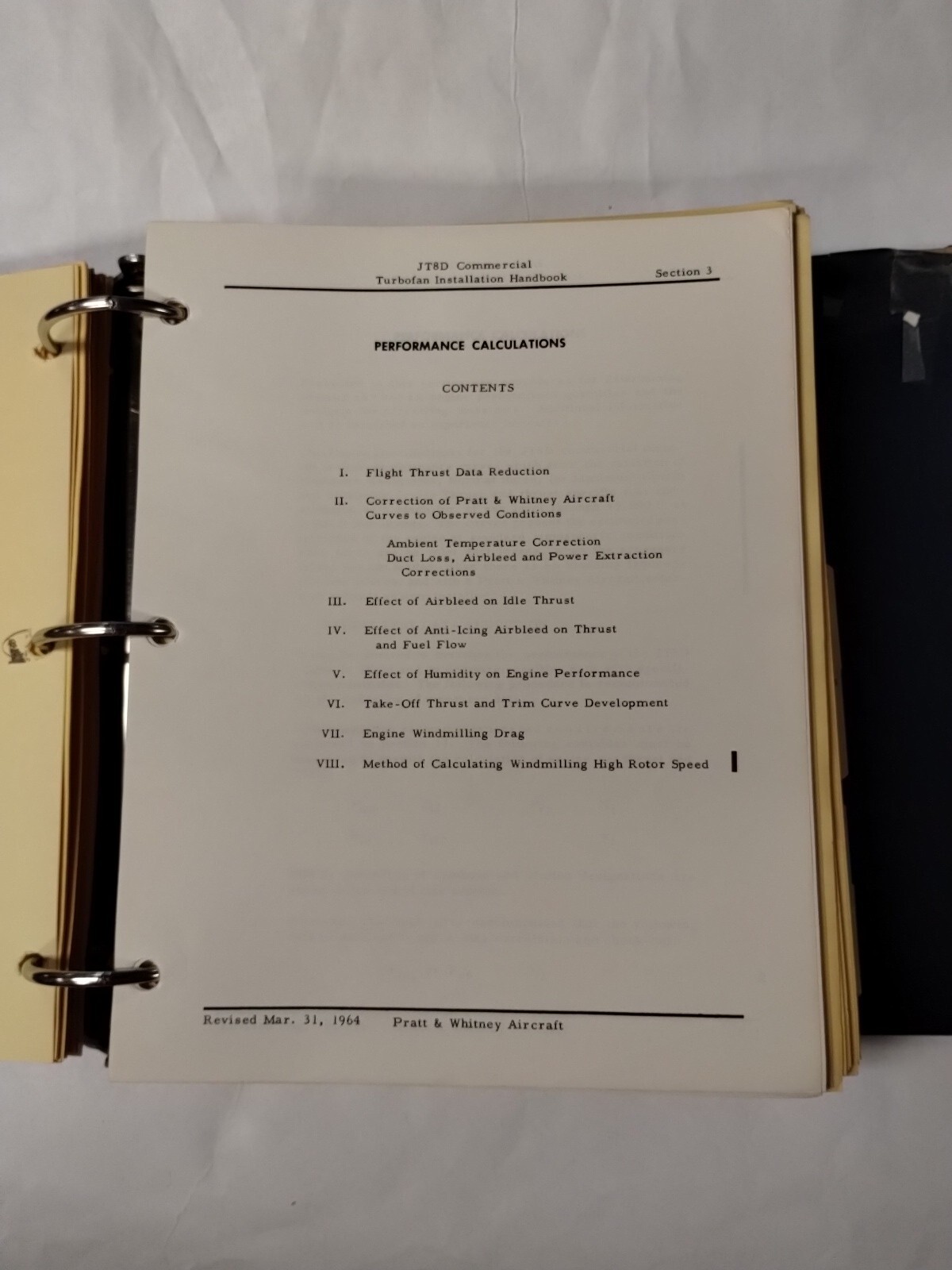 Pratt & Whitney JT8D Commercial Turbofan Engine Installation Handbook-Original