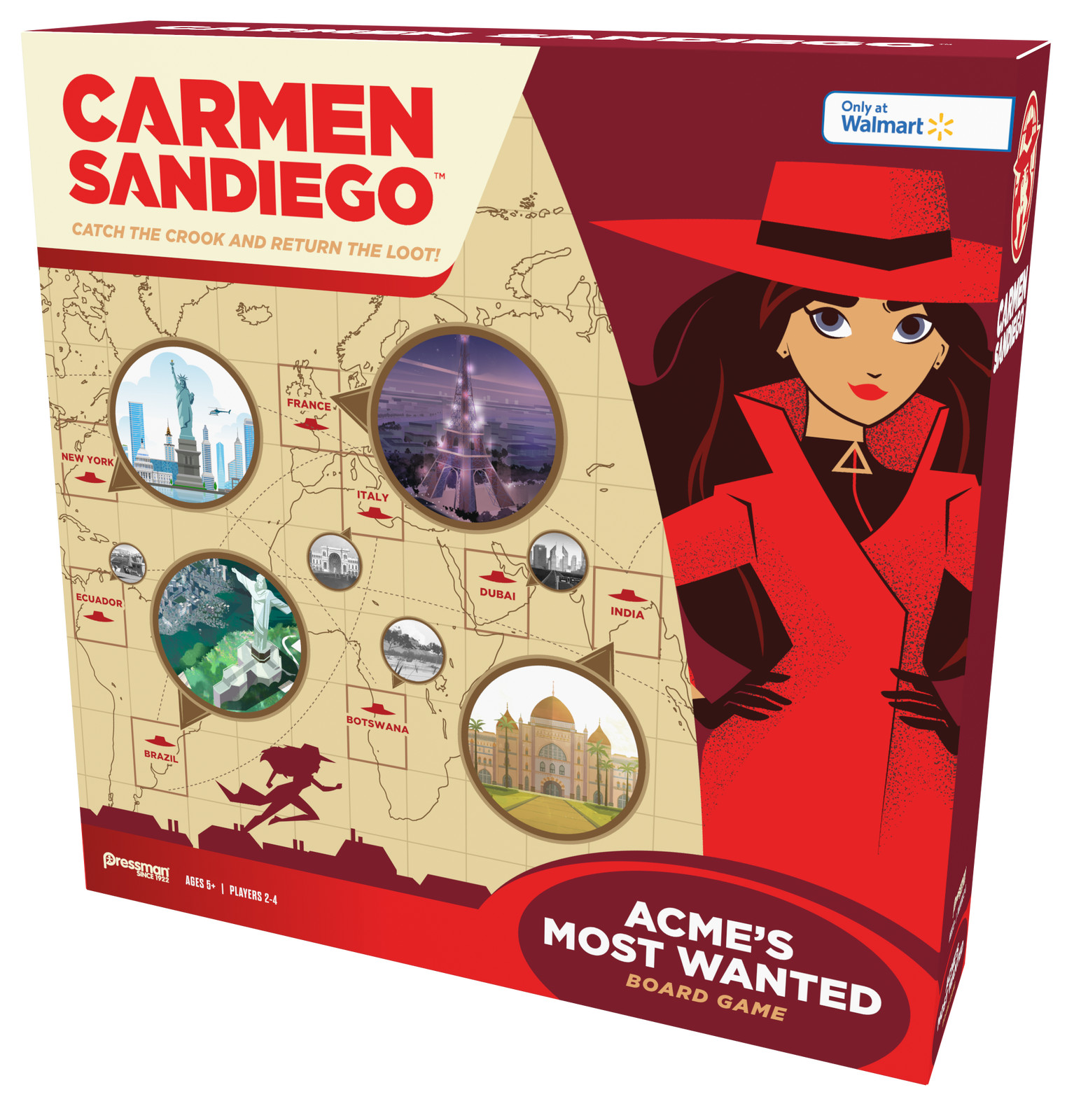 Pressman Carmen Sandiego: ACME's Most Wanted board game night fun family kids