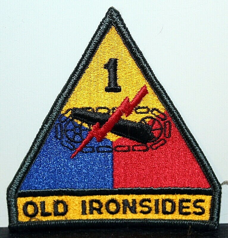 US Army First 1st Armored Division Full Color Patch Insignia Fort Bliss, Texas
