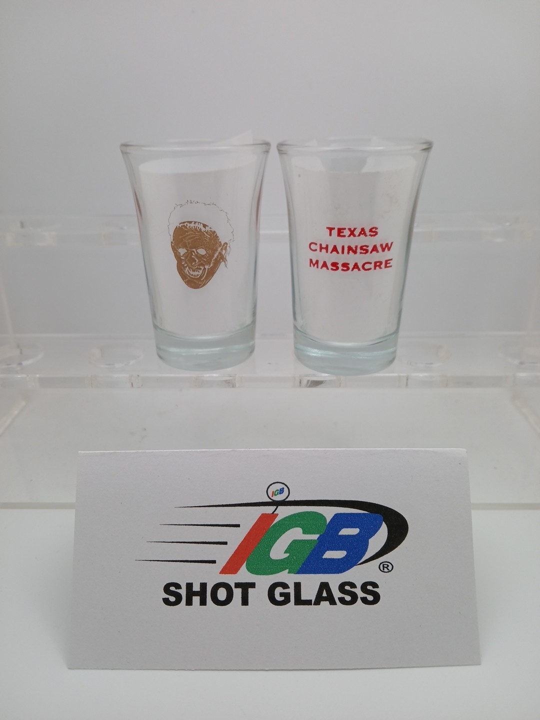 Leatherface Texas Chainsaw Masacre 1.5oz Heavy Shot Glass Made In USA New