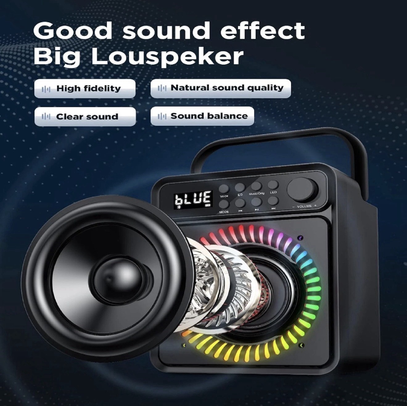 Bluetooth Portable Karaoke Machine with Wireless Microphone (SD-513)