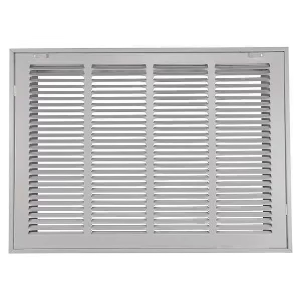 Ceiling/Wall Filtered Return Air Grille,16 in W x 20 in H Opening, White,