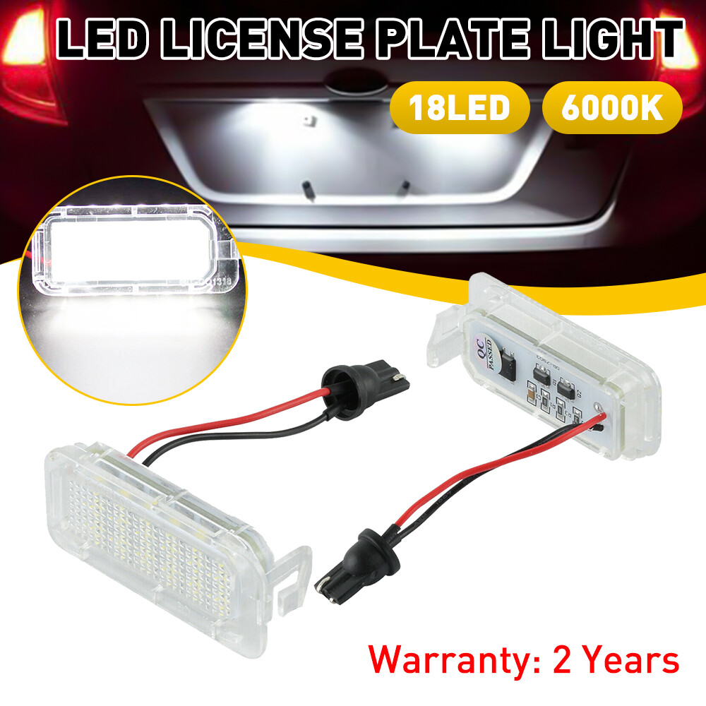 Pair LED License Plate Light Rear Tag Lamp Assembly for 2011-2019 Ford Explorer