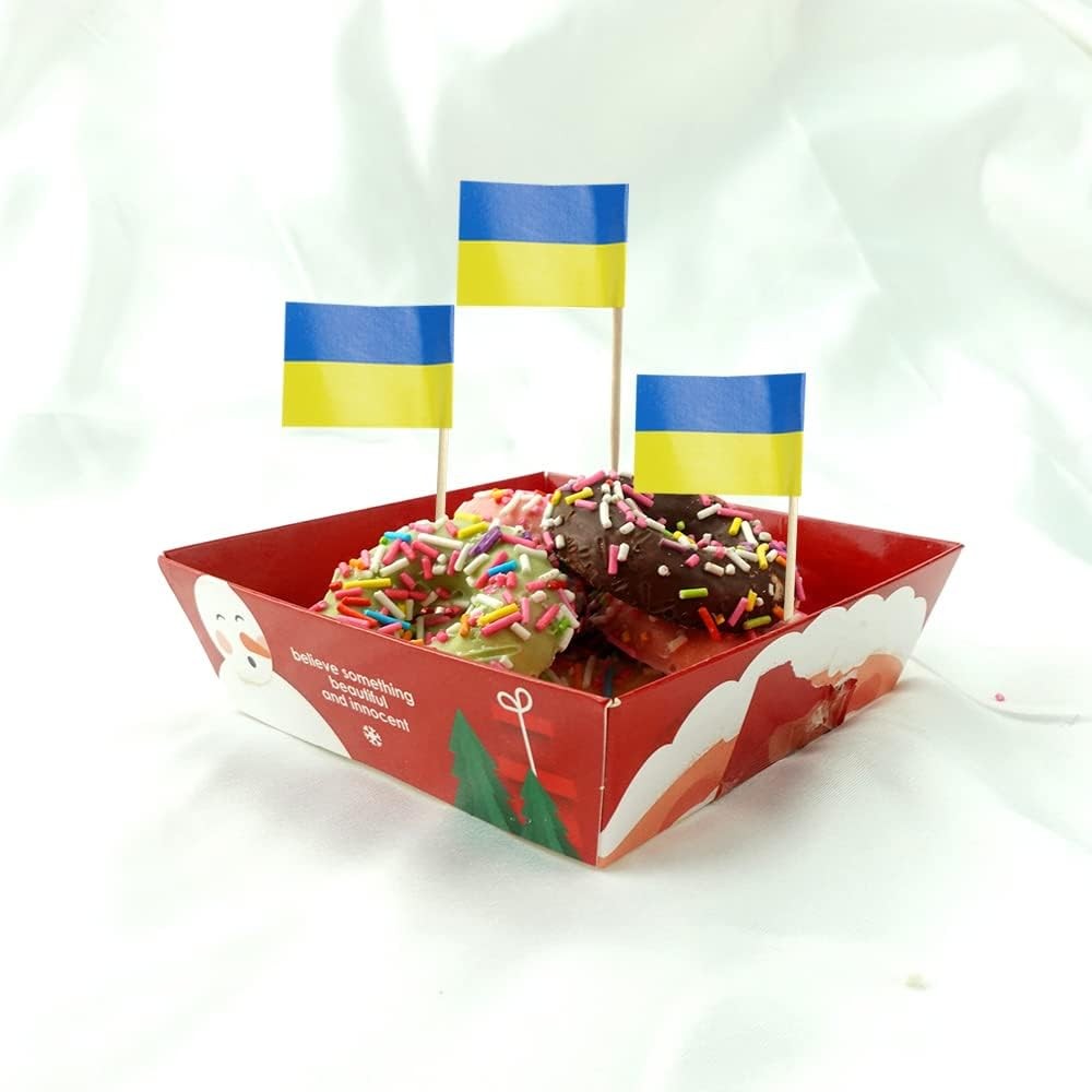 Ukraine Flag Ukrainian Flag, Small Mini Toothpick Flags for