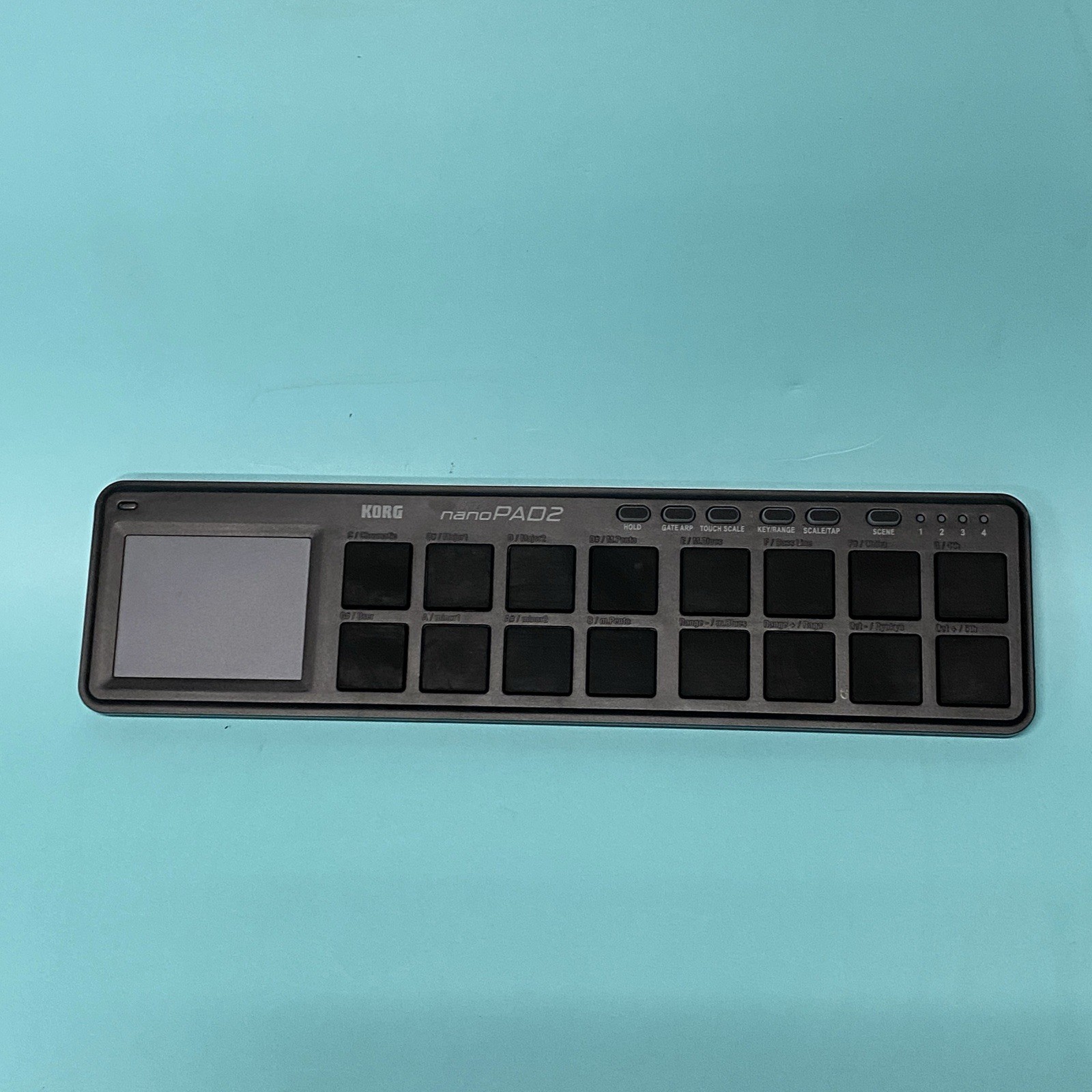 KORG nanoPAD2 Slim-Line USB Drum Pad Controller Black No Cord. A9