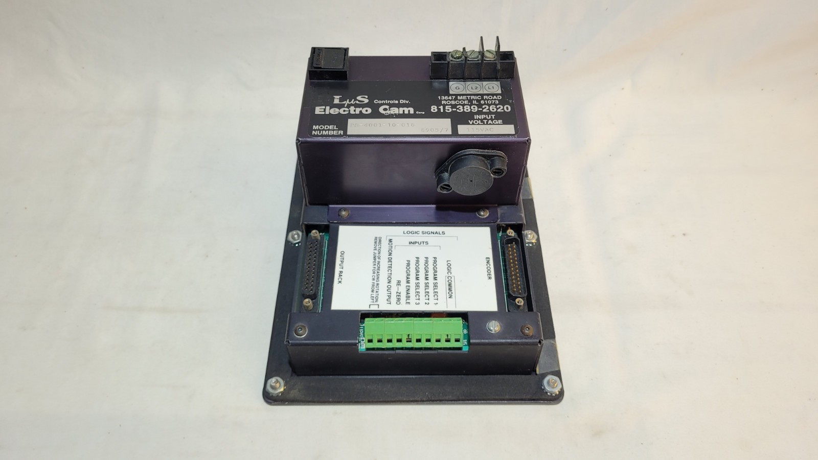 Electro Cam PS-4001-10-016 Plus Programmable Limit Switch 115VAC