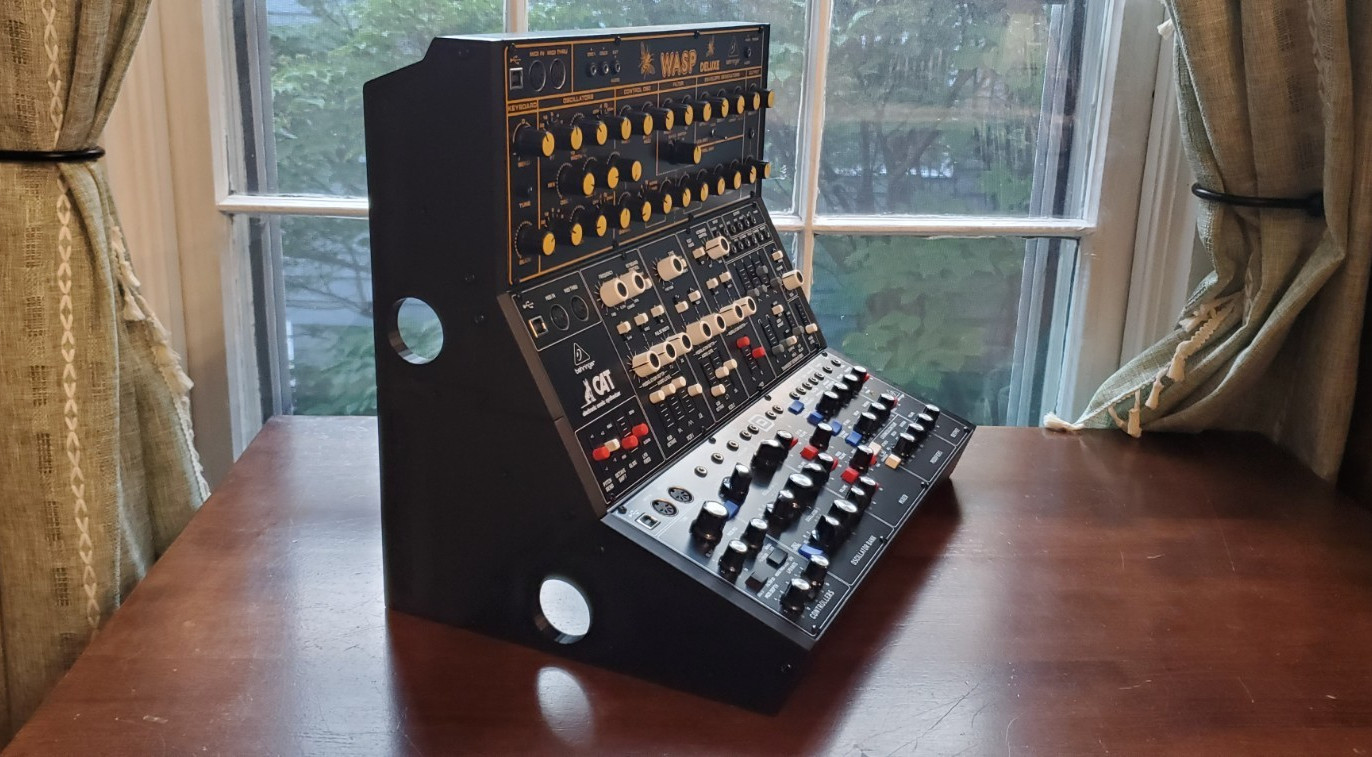 Behringer Synthesizer Synth Module Stand 3-Tier Printed Stand Black PLA