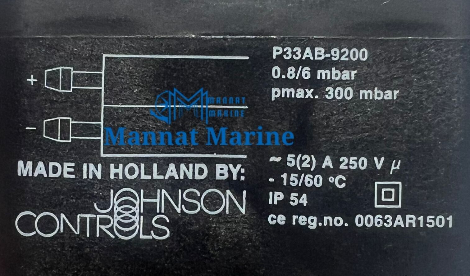 Johnson Controls P33AB-9200 Pressure Switch Pressure Sensor