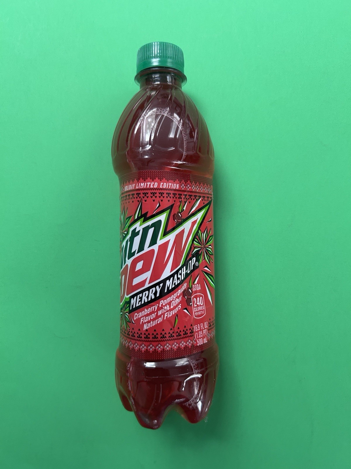 Mountain Dew MERRY MASH UP Full Unopened 16.9oz Bottle