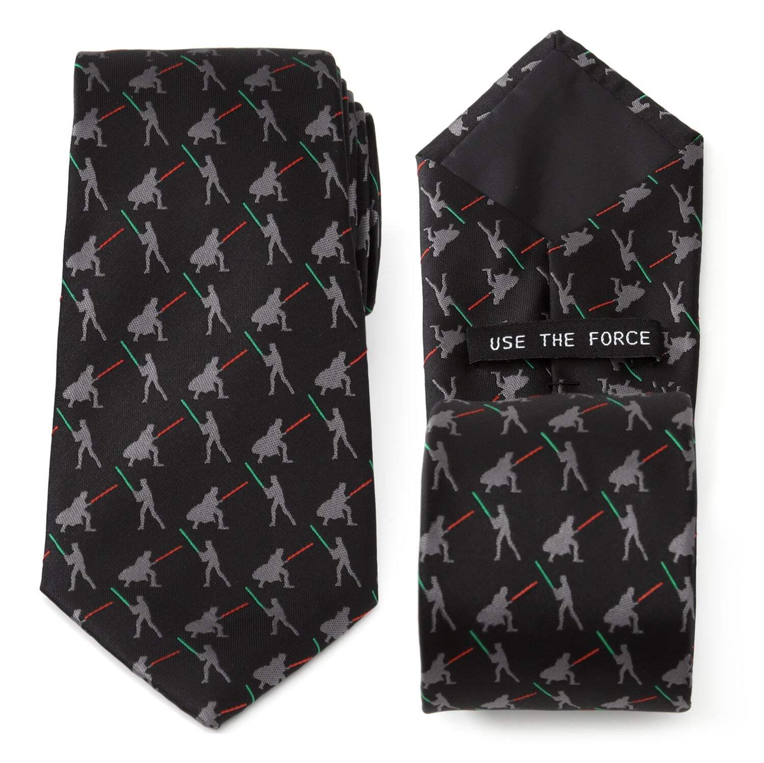 Star Wars Darth Vader and Luke Skywalker LIGHTSABER Battle Black Tie