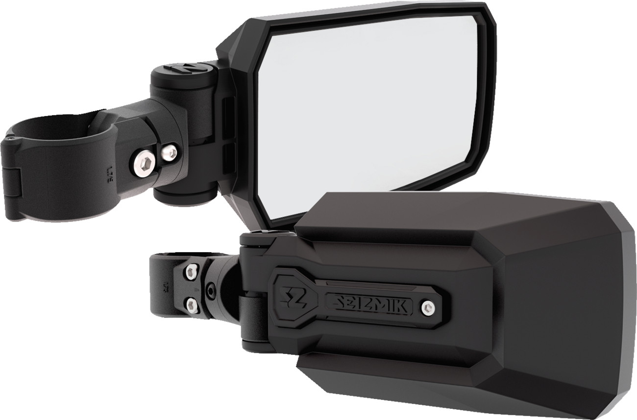 Seizmik Trailrider Rectangle Side View Mirror 1.75 ROPS Black Pair 56-90093KIT