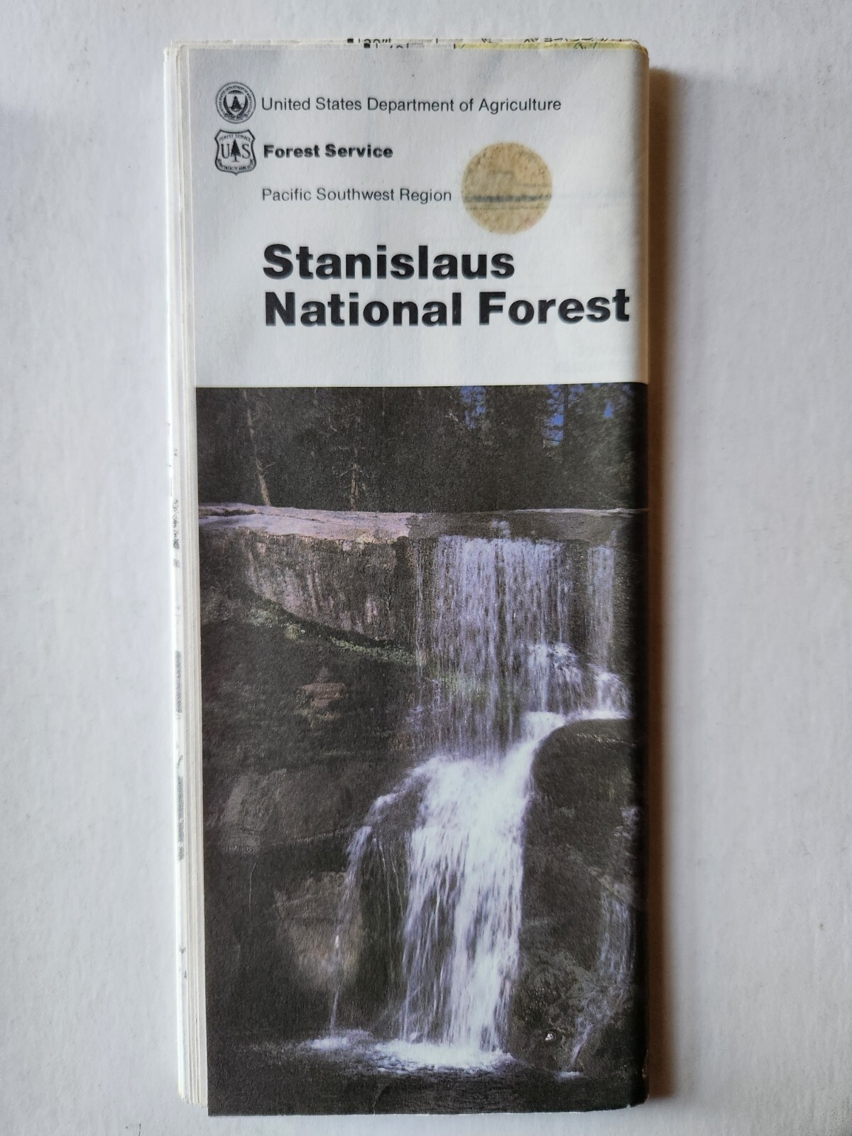 1984 Map Stanislaus National Forest California Pacific Southwest Region USDA Map