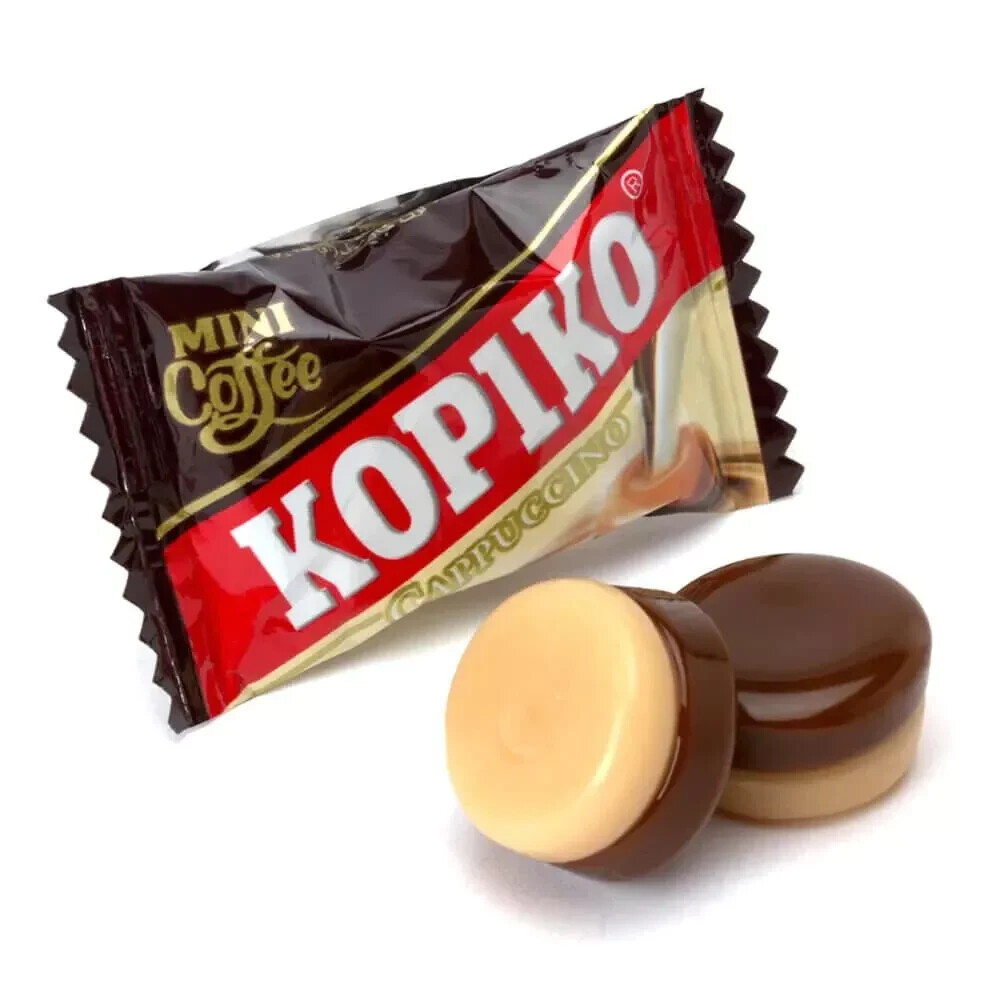 Kopiko Coffee & Cappuccino Candy Variety Pack Hard Coffee Candy (Pack of 2)