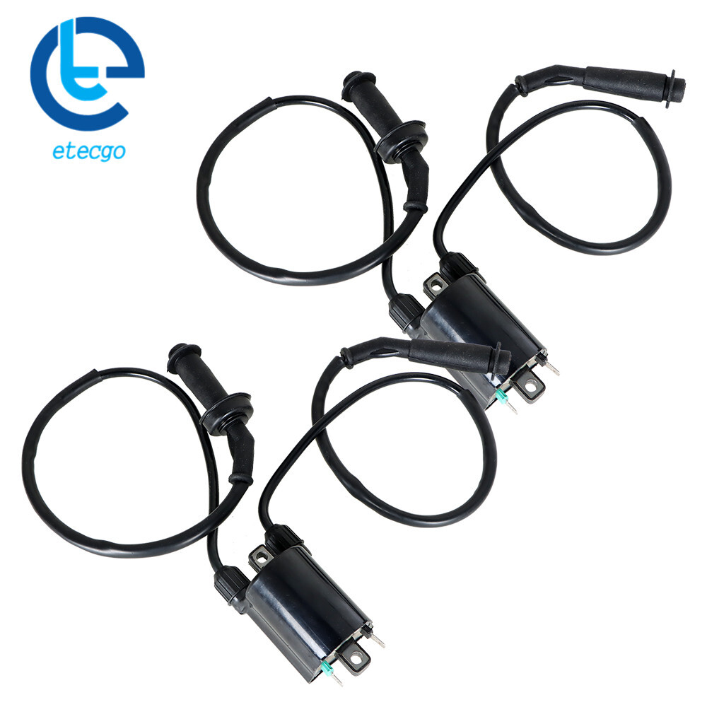 2 Sets of Ignition Coil & Spark Plug Cap  1987-2007 For Honda Shadow 1100 VT1100