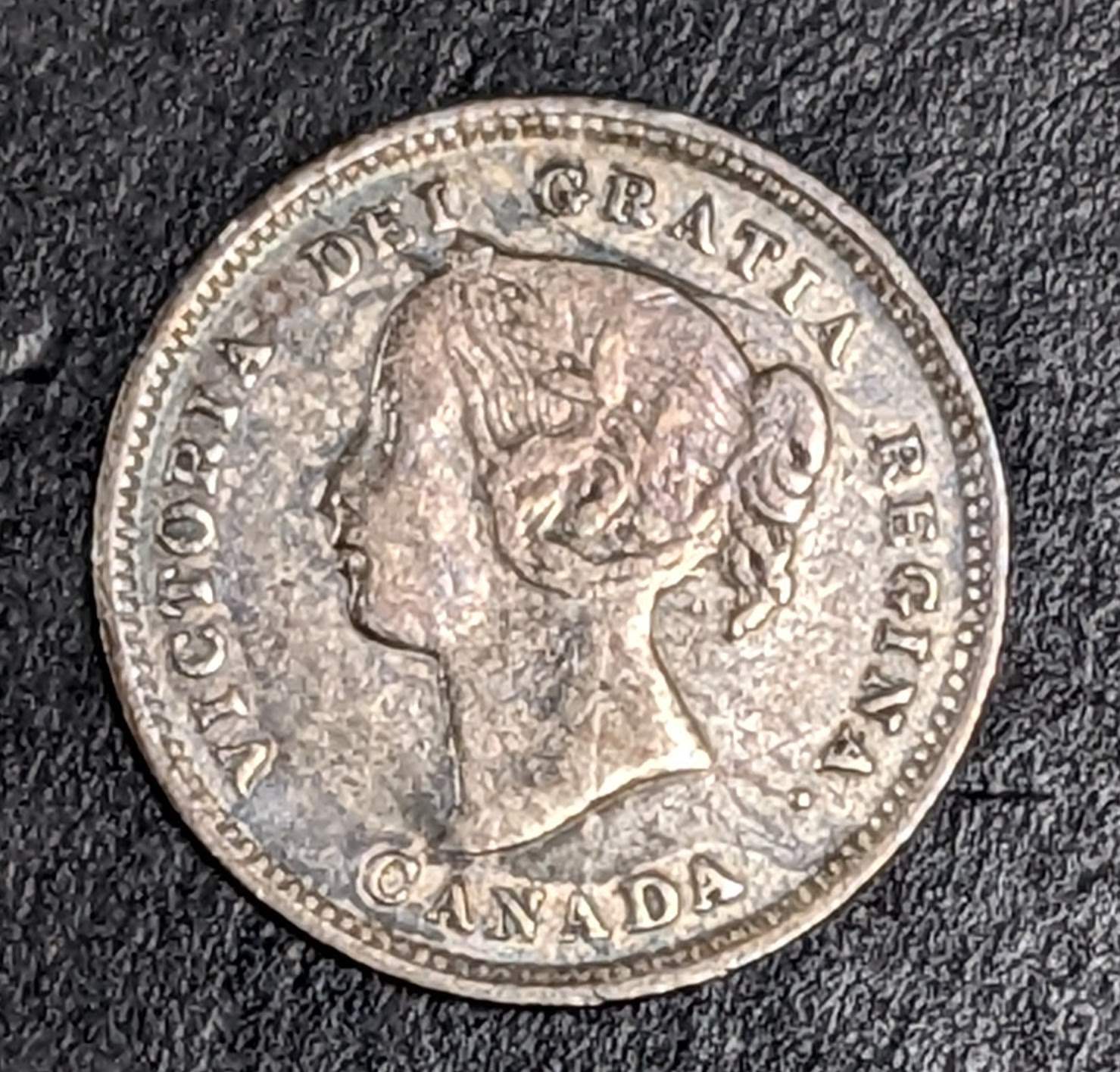 1892 Canada 5 Cent Silver Victoria