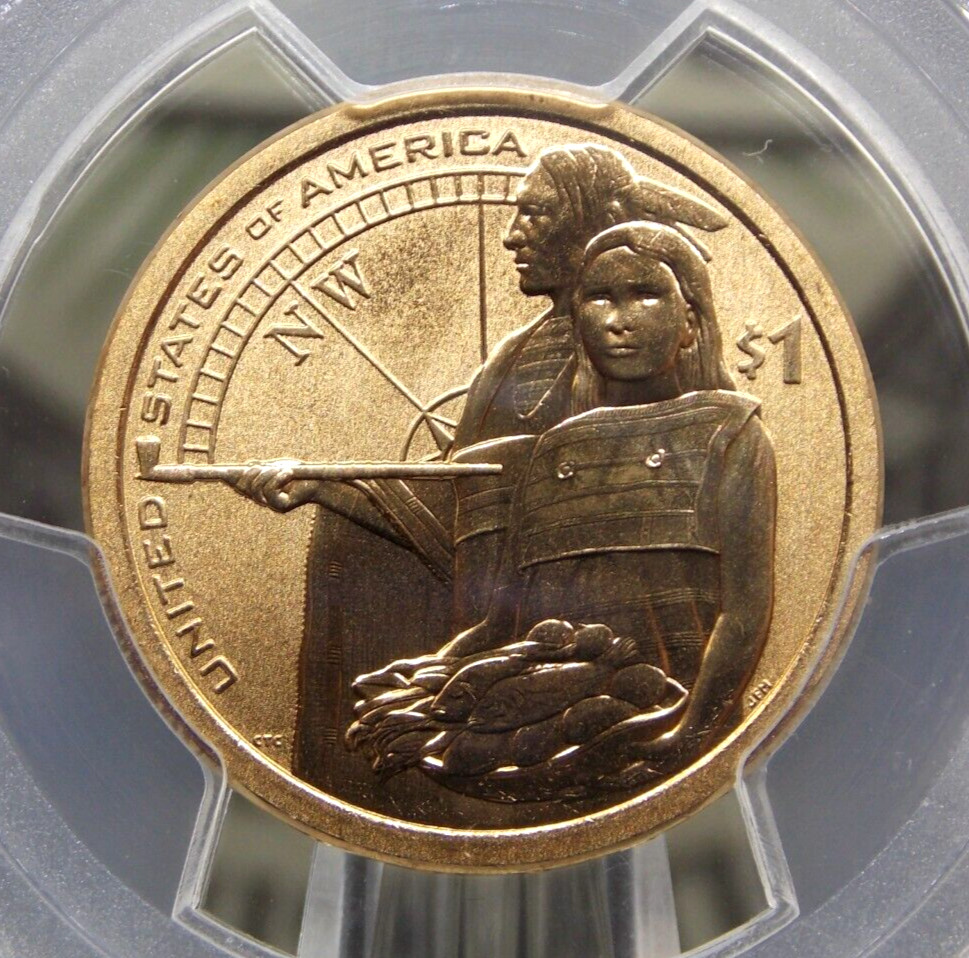 2014 "D" Native American Dollar Enhanced Position (A) $1 PCGS MS69 #VAR FS ECC&C