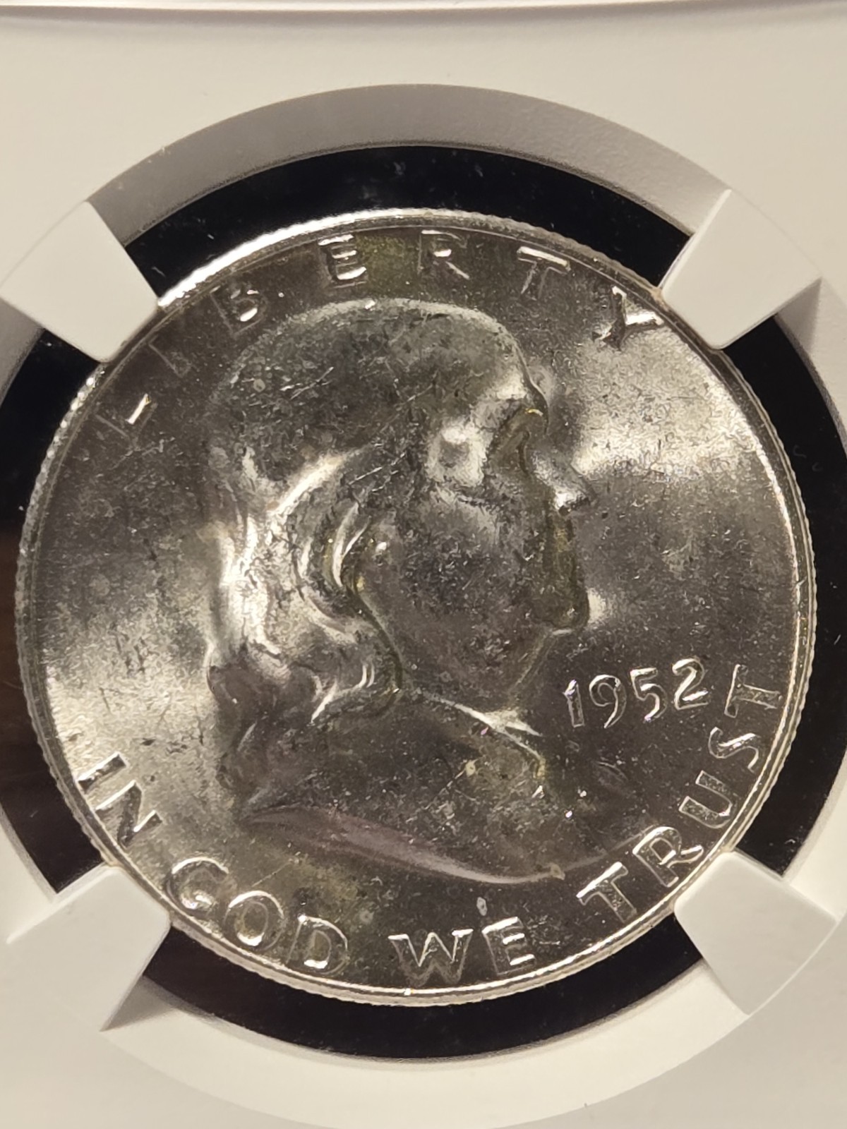 1952 S Franklin Silver Half Dollar NGC MS 63