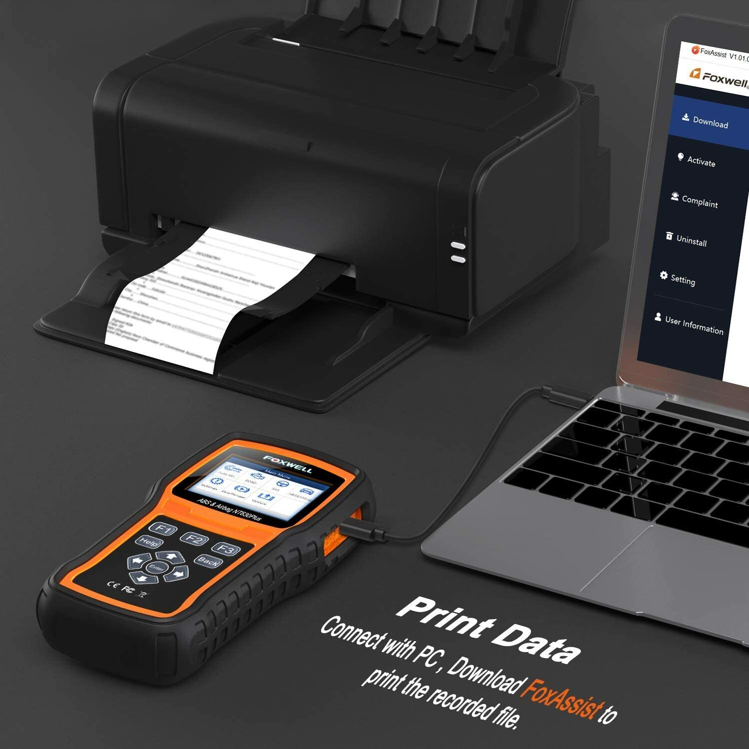 Foxwell NT630 Plus OBD2 Scanner ABS SAS Airbag Engine Code Reader Diagnostic USA
