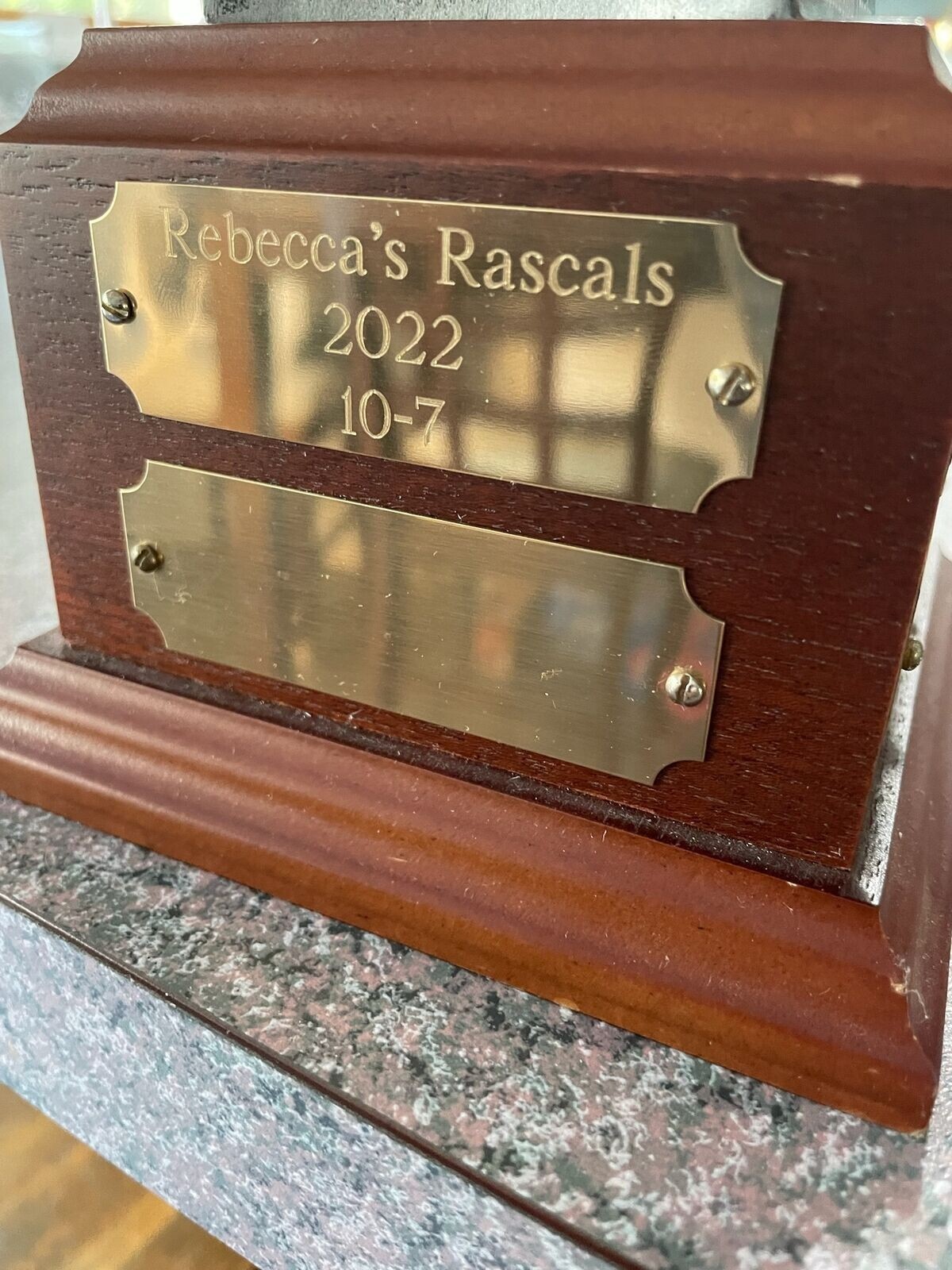 Custom Engraved 1" x 4" Brass Plate