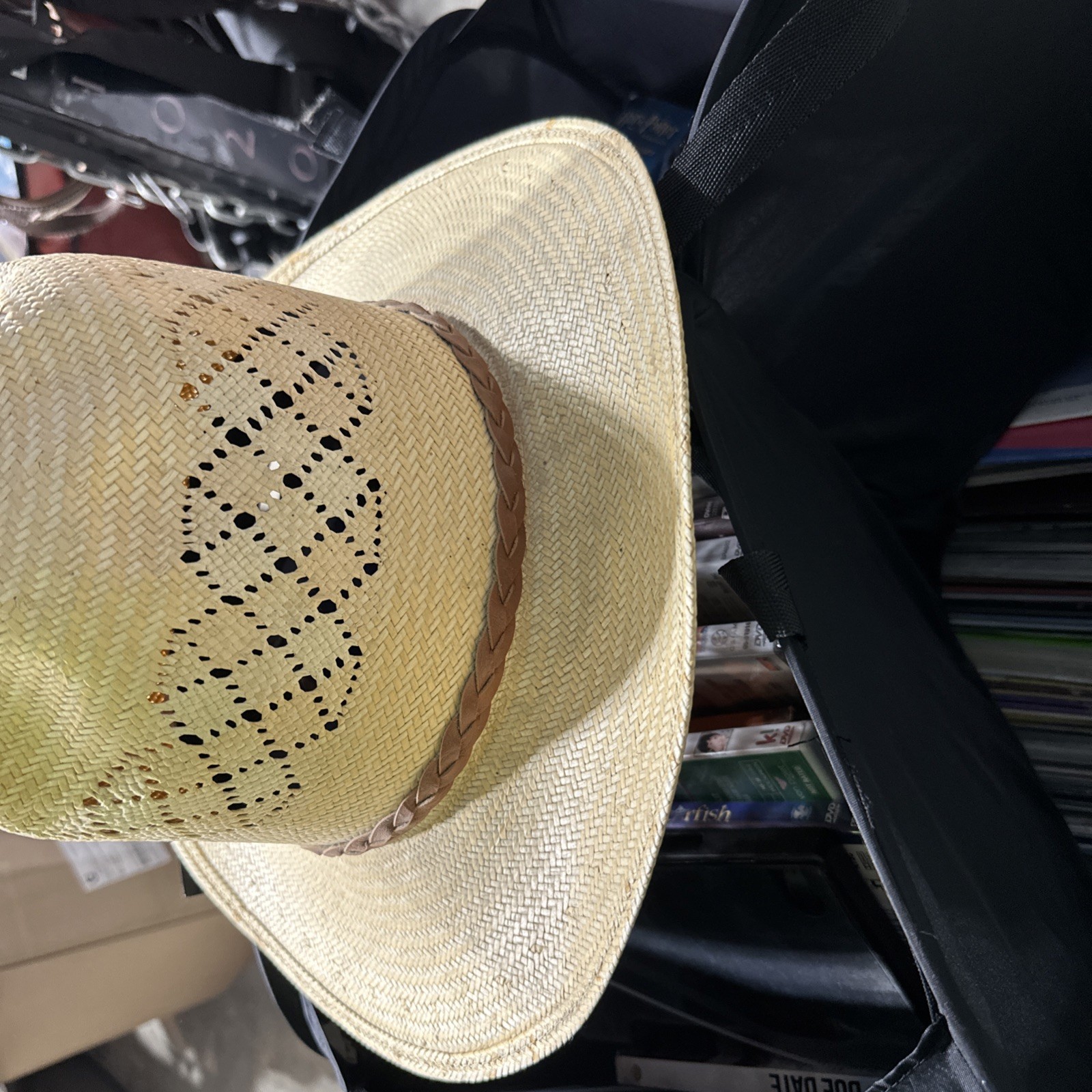 Summer Club Men’s 73/4 Straw Hat Golf Beach Vacation Preowned . Used