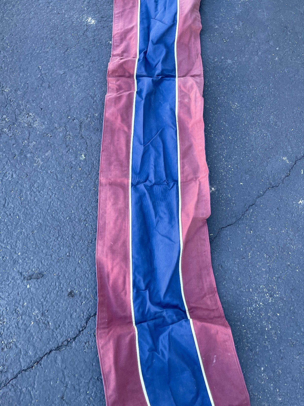 Vintage Pennegard Canvas Harris Show Horse Runner Red & Blue 11ft x 14in