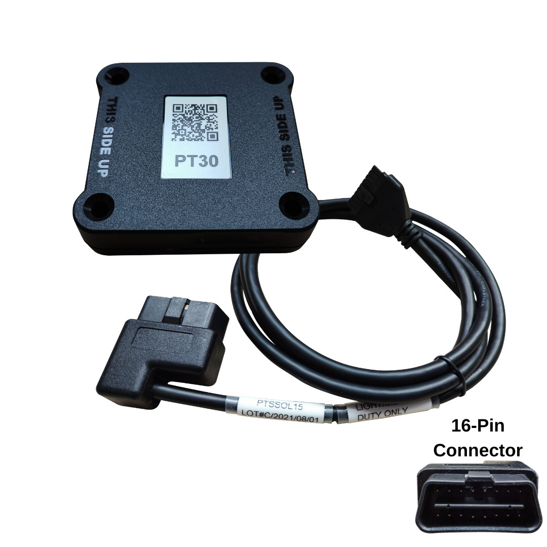 PT30 ELD Device + OBD-II 16-Pin Light Duty Cable Bundle – Ford GM Dodge 2008+