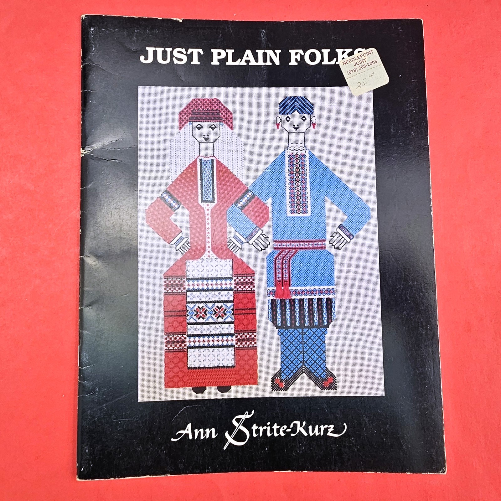 NEEDLEPOINT STITCH GUIDE BY ANN STRITE KURZ: JUST PLAIN FOLKS    BM